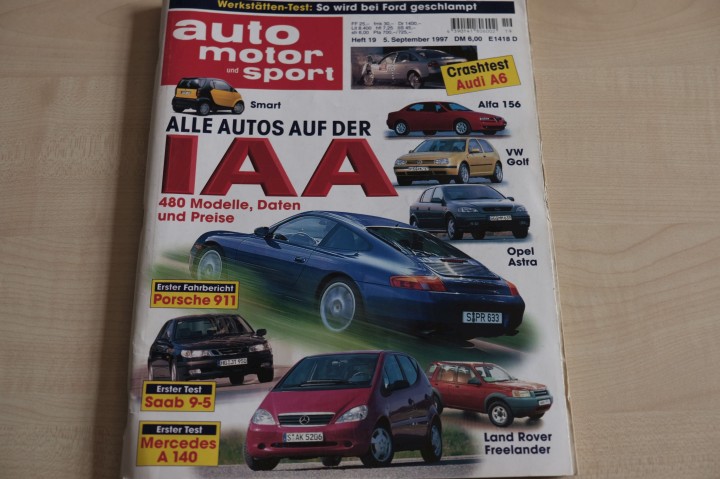 Deckblatt Auto Motor und Sport (19/1997)